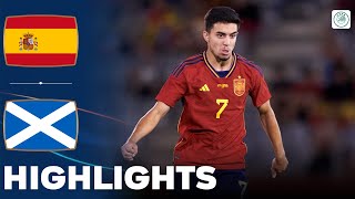 Spain vs Scotland  Highlights  U21 Euro Qualification 11092023 [upl. by Saltsman]