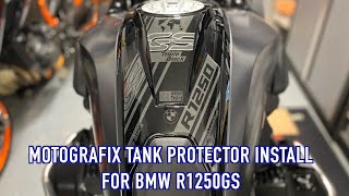 Fitting the Motografix tank pad to my BMW R1250GS [upl. by Idet]