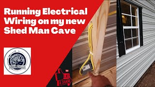 Running Electrical Wiring Connections on my Shed Man Cave for a Generator [upl. by Kauppi565]