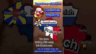 Lingual map of Belgium history mapper europe mapchart lubeliniakmapping map geography [upl. by Stilu]