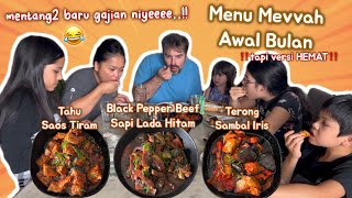 MENU MEVVAH AWAL BULAN MAKAN DAGING SAPI CUY‼️SETELAH SEKIAN LAMA GA MASAK BLACK PEPPER BEEF [upl. by Idalia]