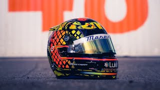 Edoardo Mortara Explains his Striking Season 9 Helmet [upl. by Sairahcaz]