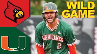 16 Miami vs 21 Louisville Baseball Highlights  EXCITING GAME 3  College Baseball Highlights 2023 [upl. by Durrace]