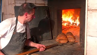 More than 600 years A historic bakery that has been baking in a woodfired oven 🔥【Altamura Italy】 [upl. by Doxia]