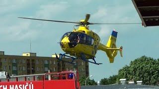 Ostrava DSA Kryštof 5  Ostrava EMS helicopter 2 clips CZ  62015 [upl. by Brina632]