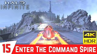 HALO INFINITE Gameplay Walkthrough Part 15  Enter The Command Spire  4K 60FPS Xbox Series X [upl. by Zelle779]