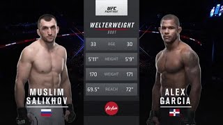 Muslim Salikhov vs Alex Garcia [upl. by Akirderf]