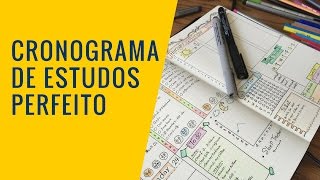 Como montar um Cronograma de Estudo perfeito para Concursos Públicos [upl. by Dnalkrik181]