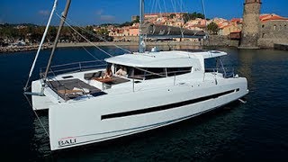 Bali 45 catamaran Walkthrough at La Grande Motte 2017 [upl. by Tterrej]