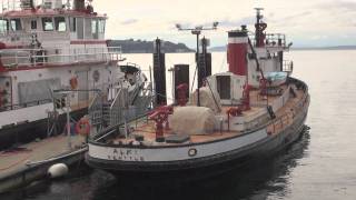 Seattle Fireboat Alki amp Leschi [upl. by Enialem]