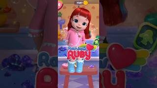 Rainbow Ruby Makeoverrainbowrubymytalkingangela2videoshort [upl. by Janna]