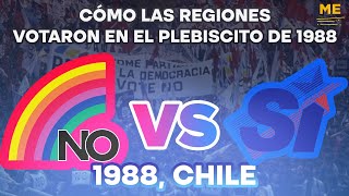 Como las regiones votaron en el Plebiscito de 1988 Chile [upl. by Gardie667]