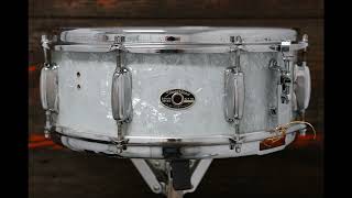 SOLD  Slingerland 55x14quot Hollywood Ace Snare Drum  1970s White Marine Pearl [upl. by Elin]