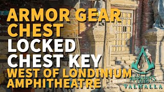 Londinium Amphitheatre Gear Armor Wealth Locked Chest Key Assassins Creed Valhalla [upl. by Loseff100]