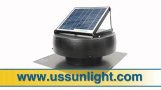 US Sunlight Professional Series Roof Mount Solar Attic Fan [upl. by Raphaela611]