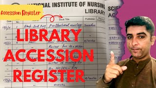 Library Accession Register  accession register format [upl. by Aymik]