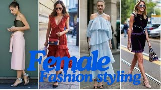 DIFFERENT TYPES OF FASHION STYLING FOR FEMALESfashionshowfashiontrendviralvideo fashiondiaries [upl. by Eivod]