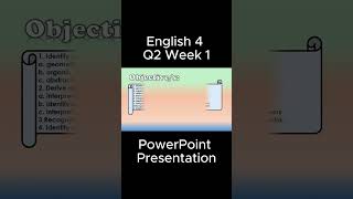 English 4 Q2 Week 1 MATATAG PowerPoint Presentation matatagcurriculum matatag grade4 [upl. by Kong264]