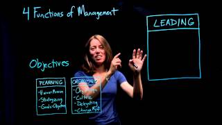 Leadership and Management  Part 3 of 4The Four Functions of Management [upl. by Eeima369]