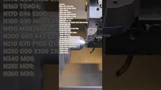 CNC TURNING CNC PROGRAMMING G71 Cycle G70 Cycle [upl. by Tildie811]