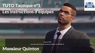 PES 2016  Tuto Tactique n°1 quotInstructions déquipesquot Valable sur PES 2019 [upl. by Sweet]