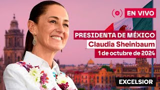 Claudia Sheinbaum toma de protesta de la primera presidenta de México  EN VIVO [upl. by Yenruoc17]