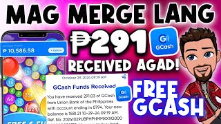 MAG MERGE LANG MAY 291 PHP SA GCASH KUMITA SA GCASH NG LIBRE [upl. by Aniuqaoj]