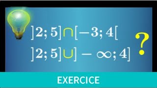 intervalle • Déterminer lintersection et la réunion dintervalles I∩J et IUJ • seconde exercice [upl. by Watkins540]