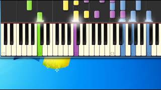 Jimmy Dean Big Bad John Synthesia Piano Piano Tutorial Synthesia [upl. by Relyk]