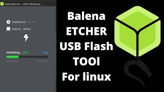 how to create Bootable USB on linux using Balena Etcher [upl. by Enelyahs]