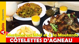 Délicieuses CÔTELETTES DAGNEAU  Mariné au Miel et à la Moutarde  en Français [upl. by Llerret]