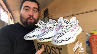 Adidas Yeezy Boost 350 V2 Zebra 2022 Restock  Comparison With OG 2017 amp 2020 Version [upl. by Lenahtan]