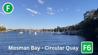 Mosman Bay to Circular Quay Ferry Timelapse [upl. by Uol715]