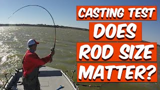 Casting Test Does Rod Size Matter 76quot Vs 96quot Rod [upl. by Nuajed]