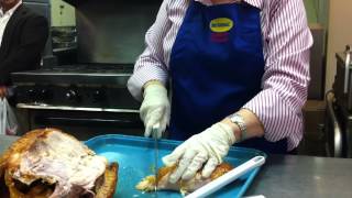 Filleting a turkey breast chef style [upl. by Bellaude]