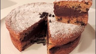 Recette du gâteau cookie géant Chocolat chip cookie cake  Williams Kitchen [upl. by Salguod17]