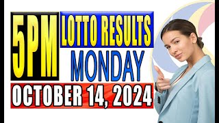 Lotto result today 5PM October 14 2024 [upl. by Symon204]