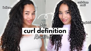 My Styling Routine for Ultra Defined Curls  Ringlets amp Curly Roots [upl. by Turro]