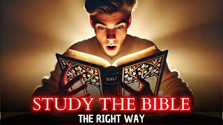 IMPORTANT tips on How to STUDY the BIBLE [upl. by Adila712]