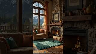 Cozy Winter Retreat A Mountain Cabin Wonderland [upl. by Islek]