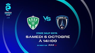 J3 I AS Saint Etienne vs Paris FC en replay 10 I ARKEMA Première Ligue 20242025 [upl. by Nirihs]