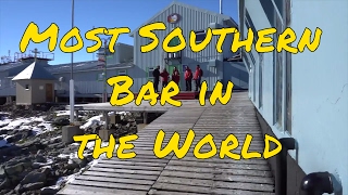 THE SOUTHERNMOST BAR IN THE WORLD  Antarctica Vlog [upl. by Jarl489]