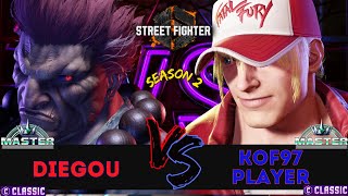 SF6 ▰ DIEGOU Akuma vs KOF97 PLAYER Terry 👊 Ranked Match  Street Fighter 6  0924 [upl. by Anelle]