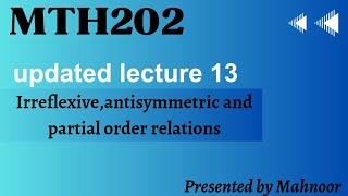 mth202 short lecture 13  vu updated short lecture 2024  by Mahnoor [upl. by Ogilvie]