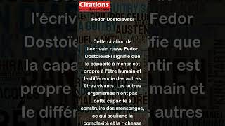 Le mensonge est le seul privilège qui distingue lhomme de tous les autres organismes [upl. by Hanyaz]