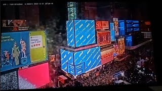 Live New Year 2024 Countdown in New York 3rd angle [upl. by Nonnarb]