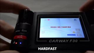 Camera Gravação Carro Dual HD Dvr Automotivo 2x cameras F30 video tutorial [upl. by Ahsenhoj659]