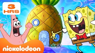 Spongebob  3 JAM di Dalam RumahRumah Bikini Bottom 🍍  Nickelodeon Bahasa [upl. by Ttelracs739]