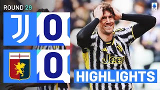 JUVENTUSGENOA 00  HIGHLIGHTS  Juve pegged back by sold Grifone display  Serie A 202324 [upl. by Giovanni]