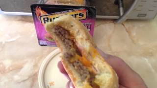 Rustlers Deluxe Bacon Cheese Burger Review [upl. by Faydra530]